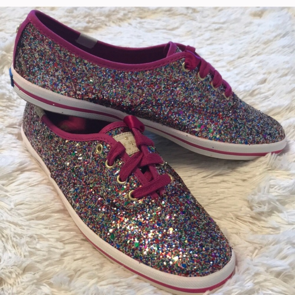 Glitter Kate Spade Keds Snapdragon pink